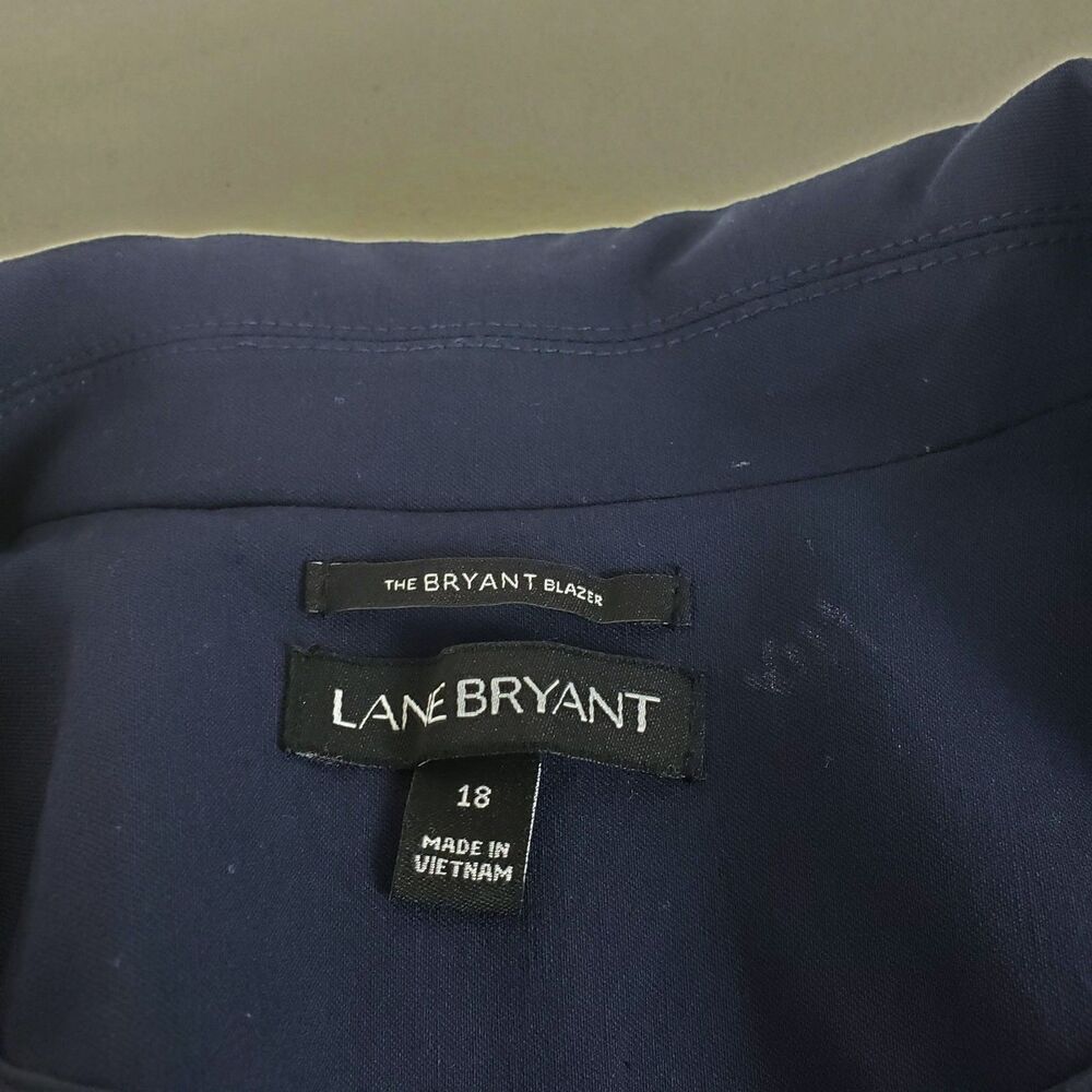 Lane Byrant Double Breasted Military Blazer Womens 18 Navy Blue Nautical Prep - Picture 6 of 8
